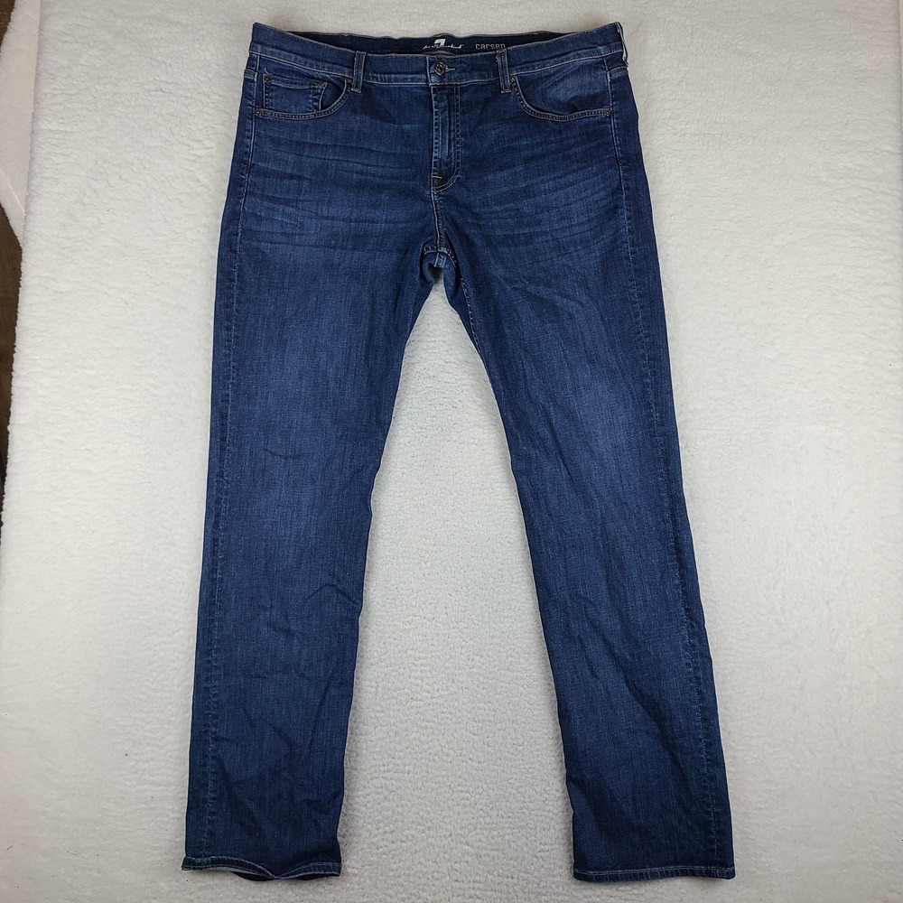 7 For All Mankind‎ Jeans Mens 40x35 Blue Carsen Straight Dark Wash 7FAM Denim